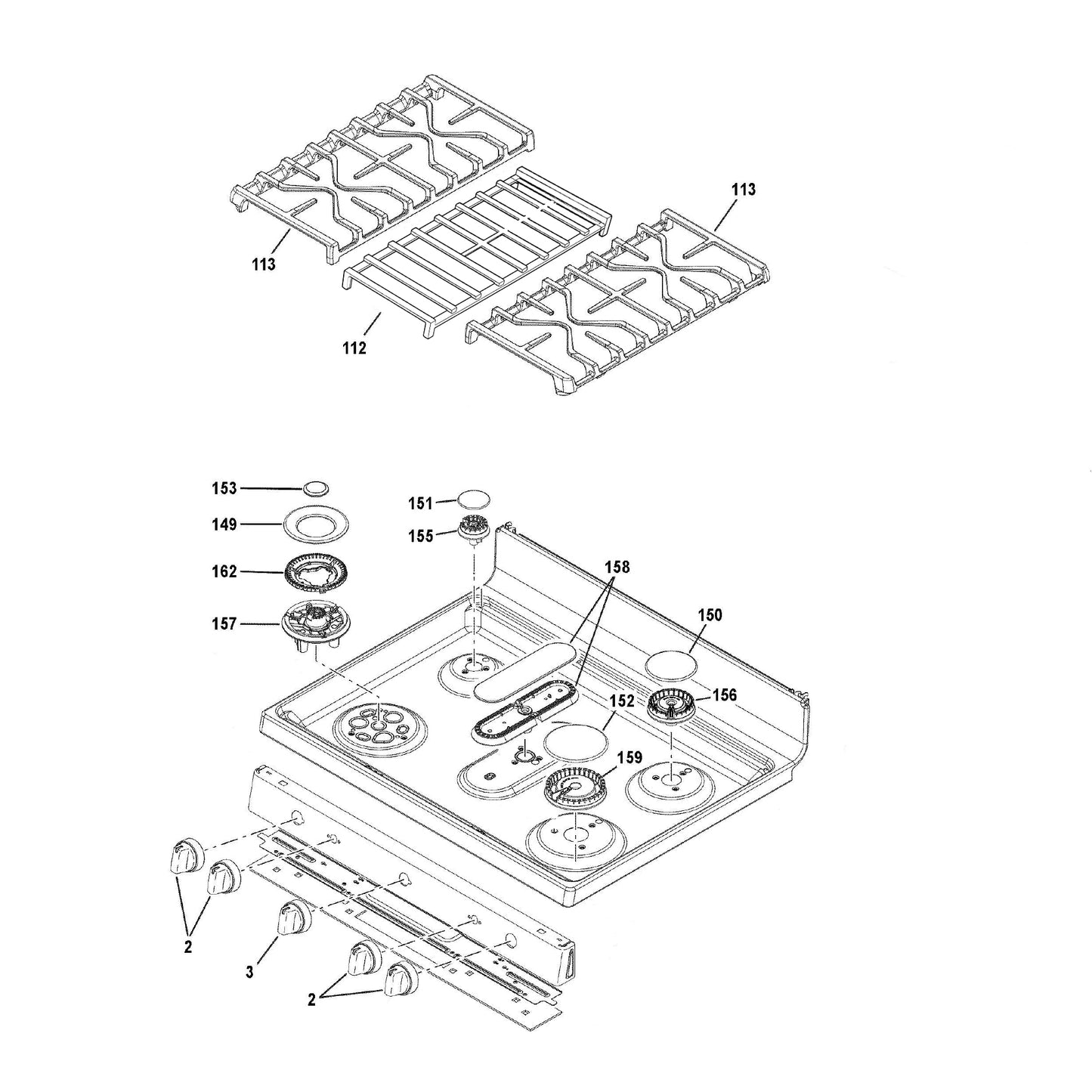 GE PGB935 Passover Parts