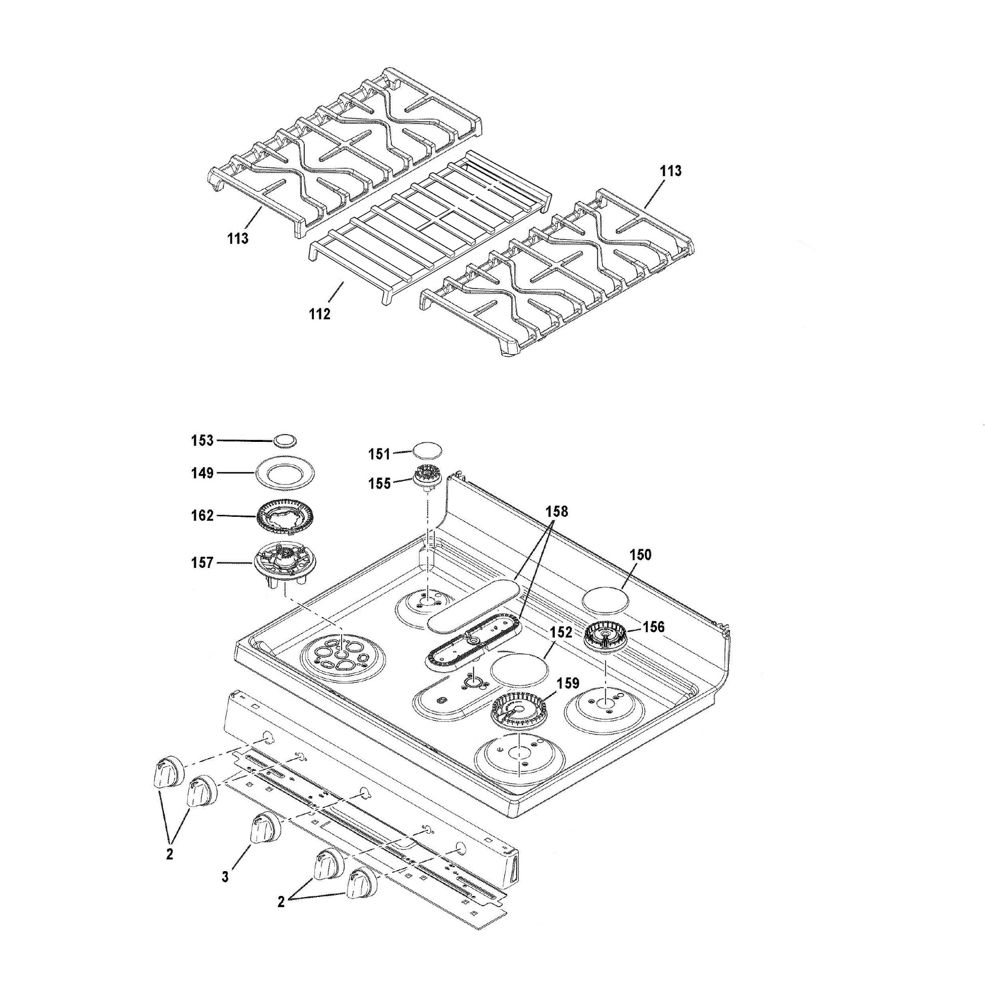 GE PGB935 Passover Parts