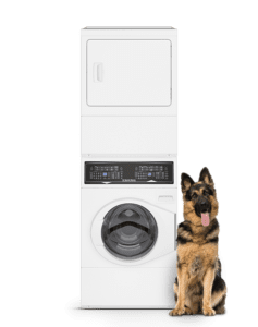 Speed Queen SF7008WE White Stacked Washer - Electric Dryer