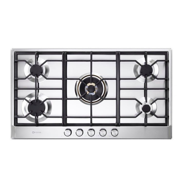 Verona VDGCT536FSS Verona 36" Designer Gas Cooktop-Brass Burners Ss