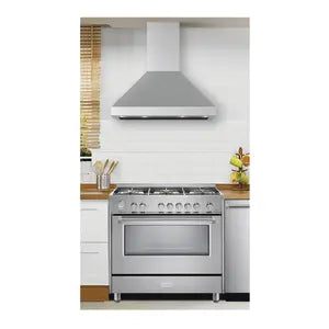 Verona VECHW36GSS 36" Designer Chimney Wall Hood- 600 Cfm - 4 Speeds