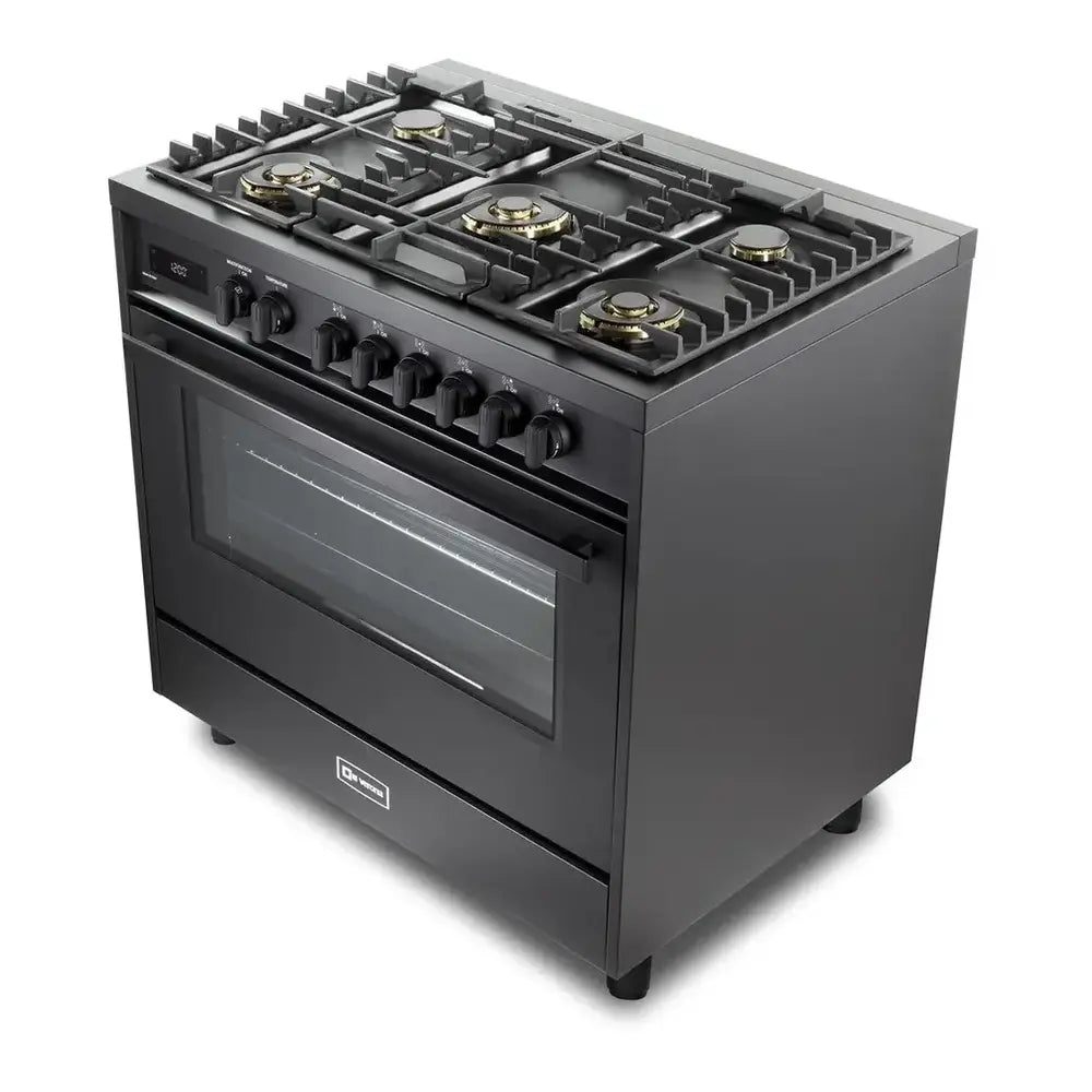 Verona VMFSGE365EE Verona Ult Midnight 36" Dual Fuel Range - Full Black