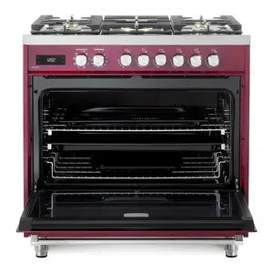 Verona VUFSGE365BU Verona Ultima 36" Dual Fuel Range - Burgundy