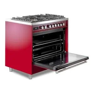 Verona VUFSGE365BU Verona Ultima 36" Dual Fuel Range - Burgundy