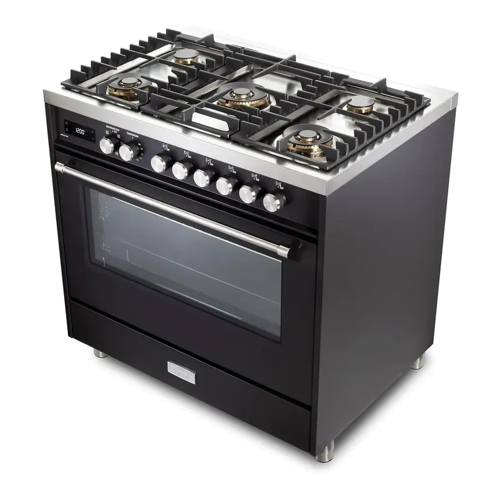 Verona VUFSGE365E Verona Ultima 36" Dual Fuel Range - Matte Black