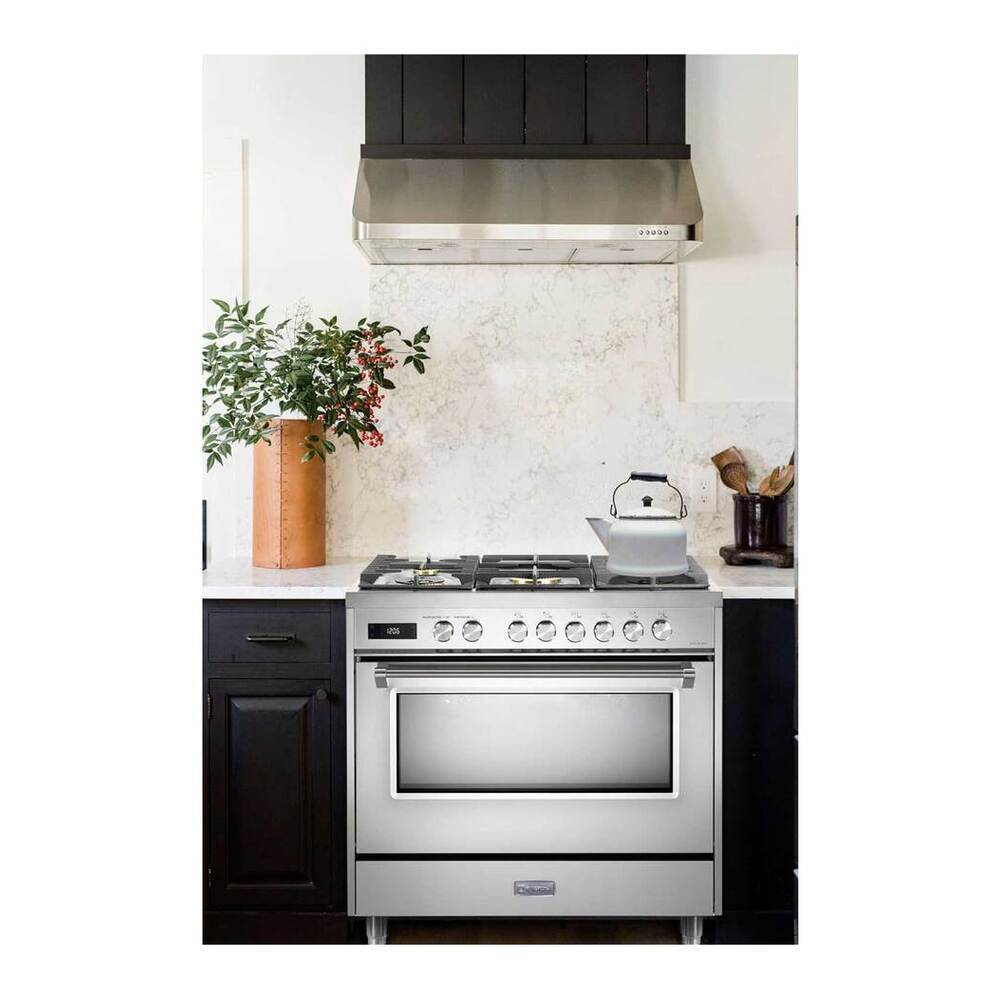 Verona VUFSGE365SS Verona Ultima 36" Dual Fuel Range - Stainless Steel