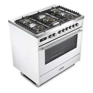Verona VUFSGE365W Verona Ultima 36" Dual Fuel Range - White
