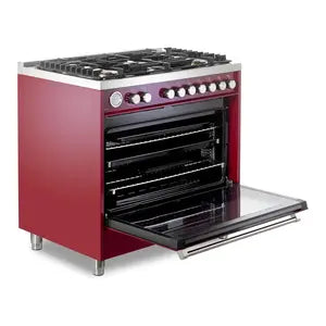 Verona VUFSGG365BU Verona Ultima 36" Gas Range - Burgundy