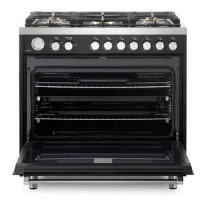 Verona VUFSGG365E Verona Ultima 36" Gas Range - Matte Black