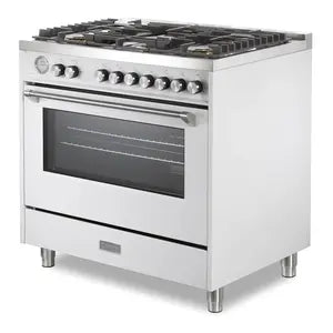 Verona VUFSGG365W Verona Ultima 36" Gas Range - White