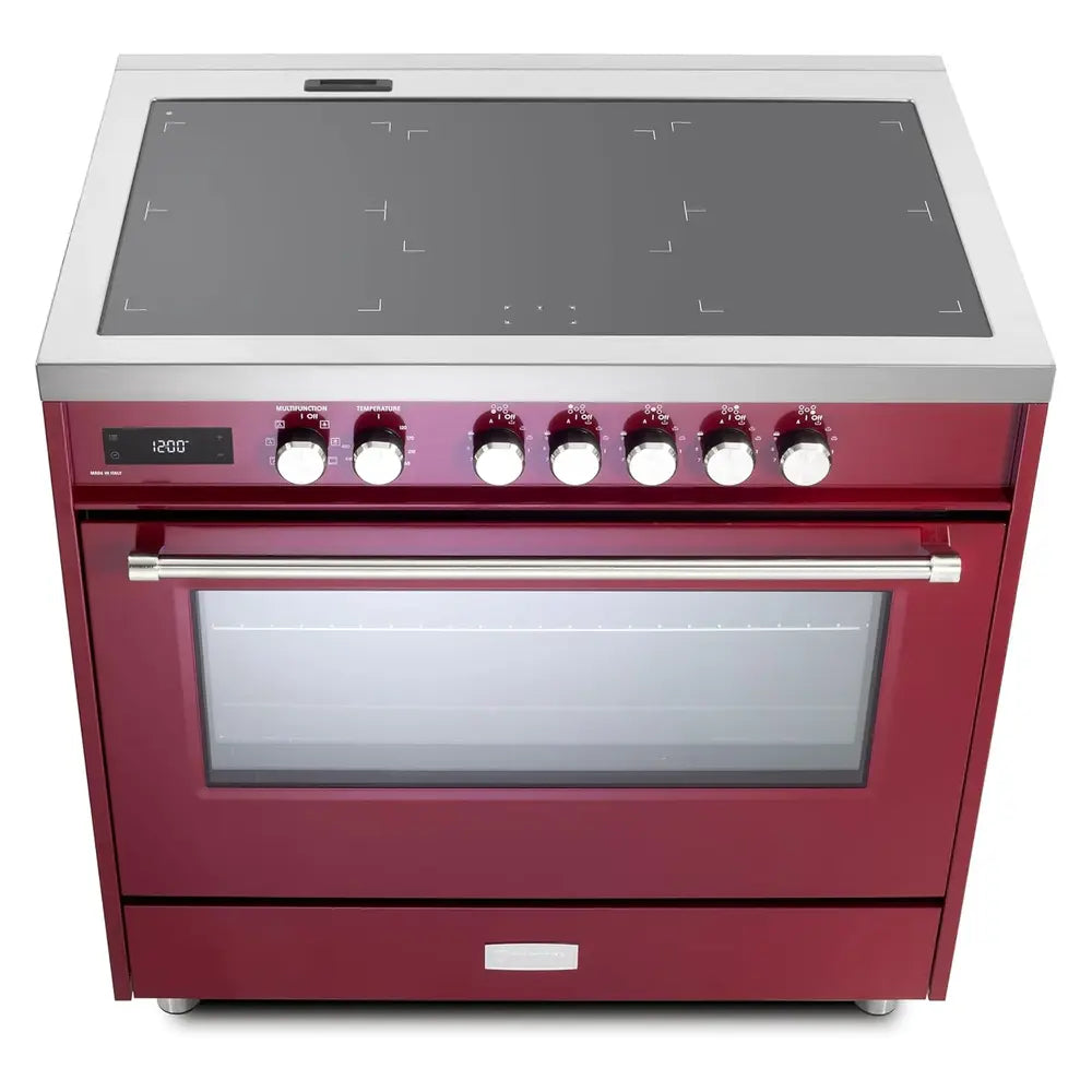 Verona VUFSIE365BU Verona Ultima 36" Induction Range - Burgundy