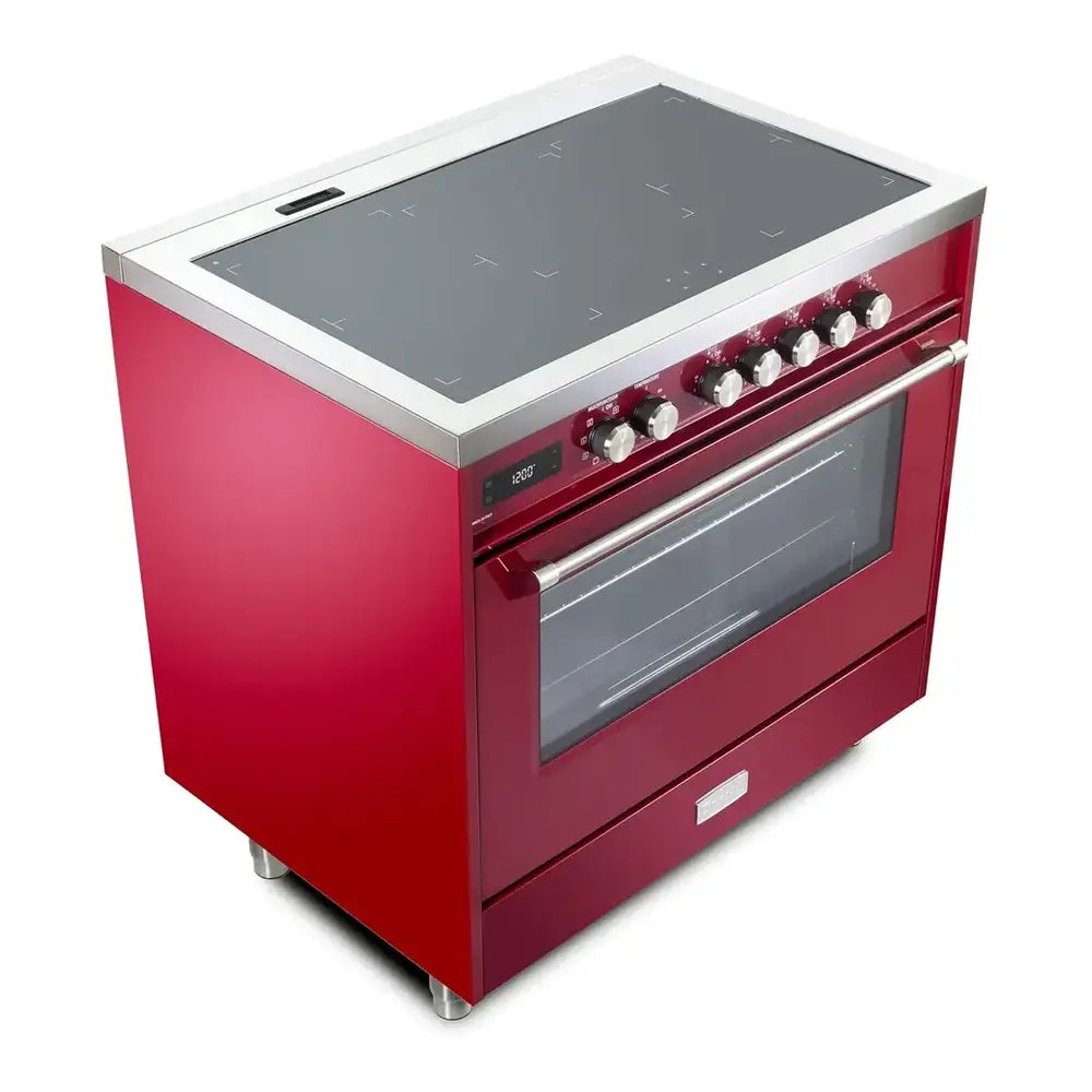 Verona VUFSIE365BU Verona Ultima 36" Induction Range - Burgundy