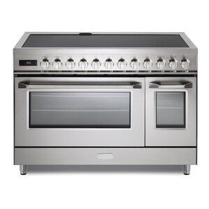 Verona VUFSIE487DSS Verona Ultima 48" Induction Range With 7 Elements, Griddle And 6.5 Cu. Ft. Oven Capacity In Stainless Steel