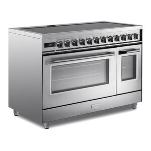Verona VUFSIE487DSS Verona Ultima 48" Induction Range With 7 Elements, Griddle And 6.5 Cu. Ft. Oven Capacity In Stainless Steel