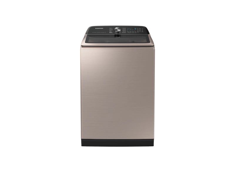 Samsung WA51A5505AC 5.1 cu. ft. Smart Top Load Washer with ActiveWave™ Agitator and Super Speed Wash in Champagne, Open Box
