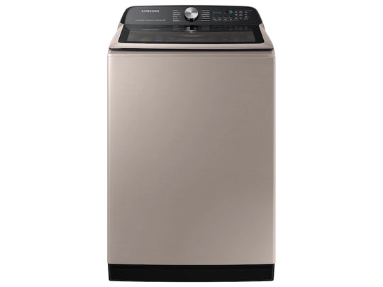 Samsung WA51A5505AC 5.1 cu. ft. Smart Top Load Washer with ActiveWave™ Agitator and Super Speed Wash in Champagne, Open Box