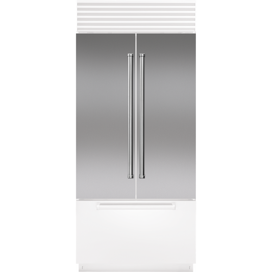 Sub-Zero 9038363 Stainless Steel Flush Inset Door Panel With Pro Handle