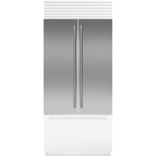 Sub-Zero 9038371 Stainless Steel Flush Inset Door Panel With Tubular Handle