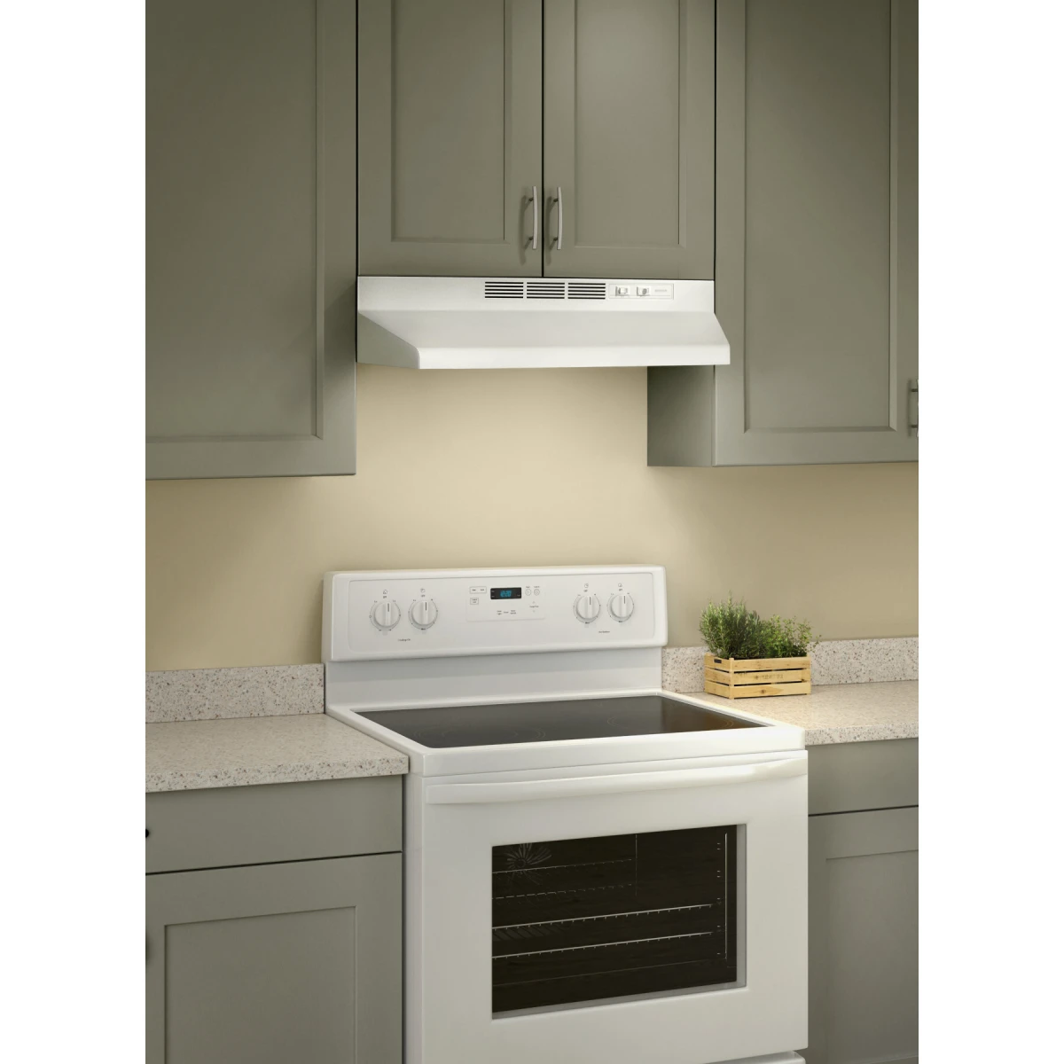 Broan 413001L 30" Ductless Under-Cabinet Range Hood With Light In White