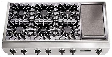 Jennair CCGP2820P 48" Pro-Style® Triple Gas Cooktop