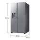 Samsung RS70H27SDR Bespoke Ai Side-By-Side Sphere Ice™ External Water & Ice Dispenser 27 Cu.Ft.