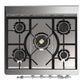 Ilve UM30QNR3BKCLP Ilve Um30Qnr3Bkclp Majestic Iii 30 Inch Dual Fuel Range With 5 Black Brass Burners, Dual Function Burner Up To 25,000 Btu (Liquid Propane, Solid Door, Glossy Black, Chrome)