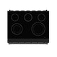 Thor Kitchen RSE36PB 36 Inch Professional Electric Range In Black Gordon Ramsay Series