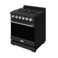 Thor Kitchen RSG30PBLPSS 30 Inch Professional Liquid Propane With Precision Knob Control In Black/Stainless Steel