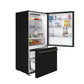Forno FFFFD178531BLK Forno Milano Espresso 31-Inch Bottom Freezer Refrigerator, Black, 17.2 Cu.Ft Capacity, Energy Efficient