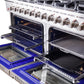 Forno FFSGS623960 Forno Massimo 60-Inch Freestanding Gas Range, 10 Burners, True Convection Oven