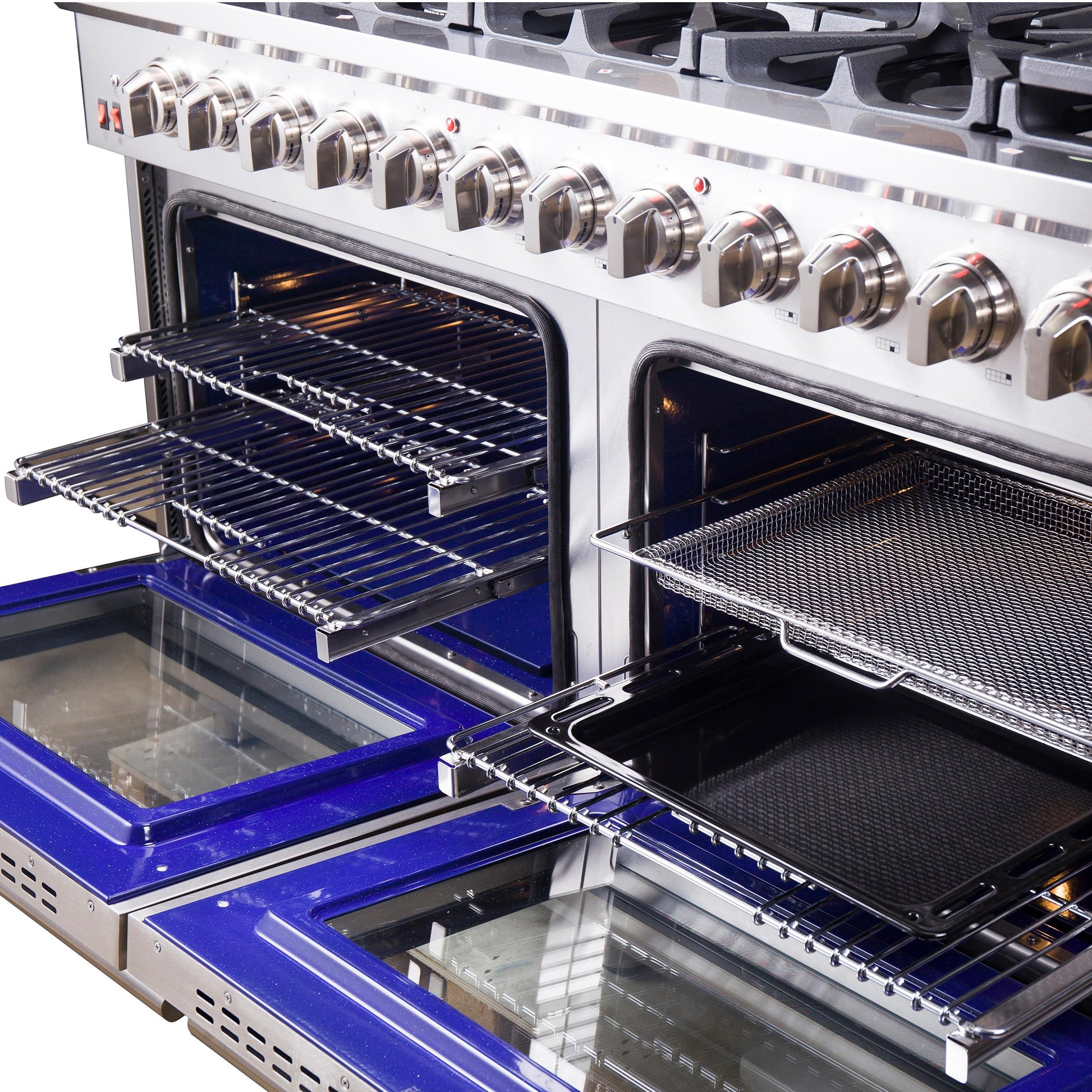 Forno FFSGS623960 Forno Massimo 60-Inch Freestanding Gas Range, 10 Burners, True Convection Oven
