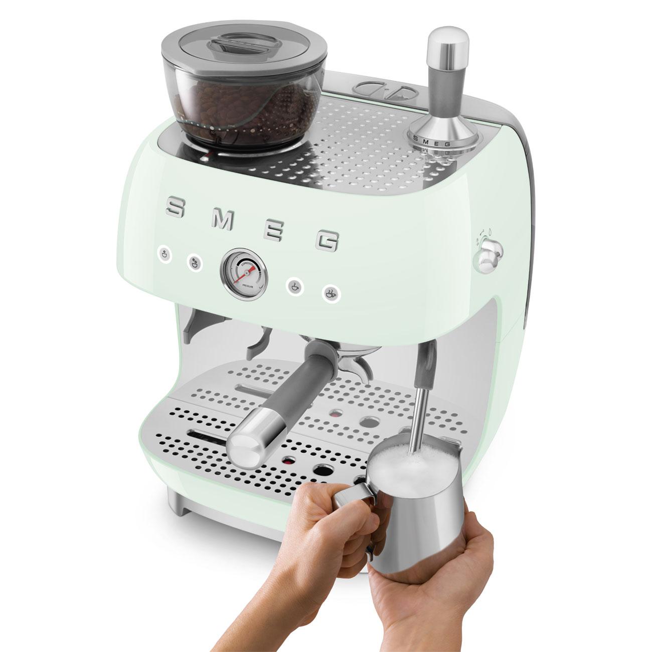 Smeg EGF03PGUS Espresso Coffee Machine Pastel Green Egf03Pgus