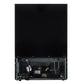 Forno FWCDR663424BLK Forno Bacchino 24 Inch Wine Cooler, Black With Antique Brass Handles, With Led Lighting, Triple Glass Door, 51 Bottle Capacity, Built-In Or Freestanding