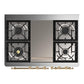 Ilve UMD40FNR3AWGLP Ilve Umd40Fnr3Awglp Majestic Iii 40 Inch Dual Fuel Range With 6 Burners And Griddle, Dual Function Burner Up To 25,000 Btu (Liquid Propane, Triple Glass Door, Antique White, Brass)