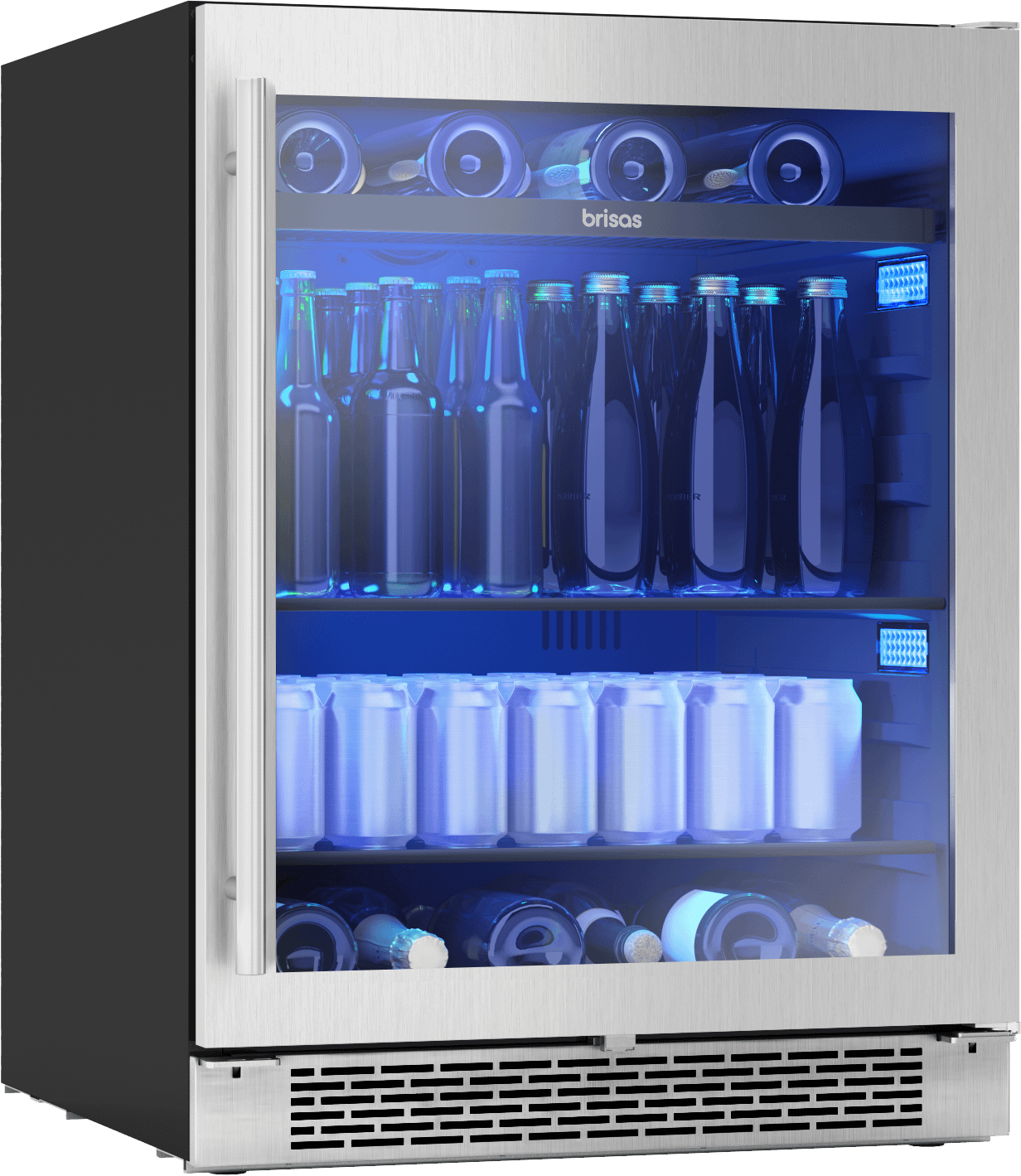 Zephyr BBV24C01AGADA Brisas Bev Cooler, 24In Uc, Ss+Glass, 1Z, Ada