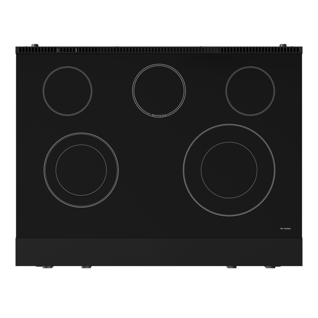 Thor Kitchen RSE36B 36 Inch Professional Electric Range With Tilt Panel Touch Control In Black Gordon Ramsay Series - Rse36B