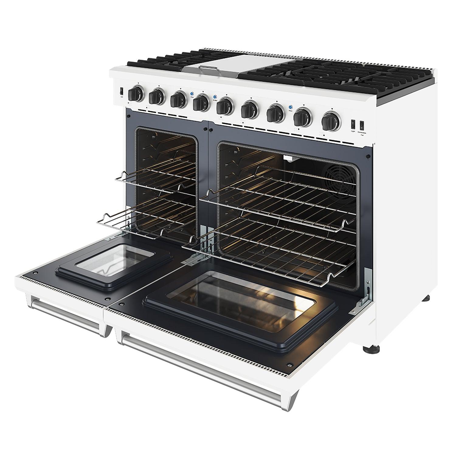 Thor Kitchen LRG4807UW 48 Inch Professional Gas Range In White