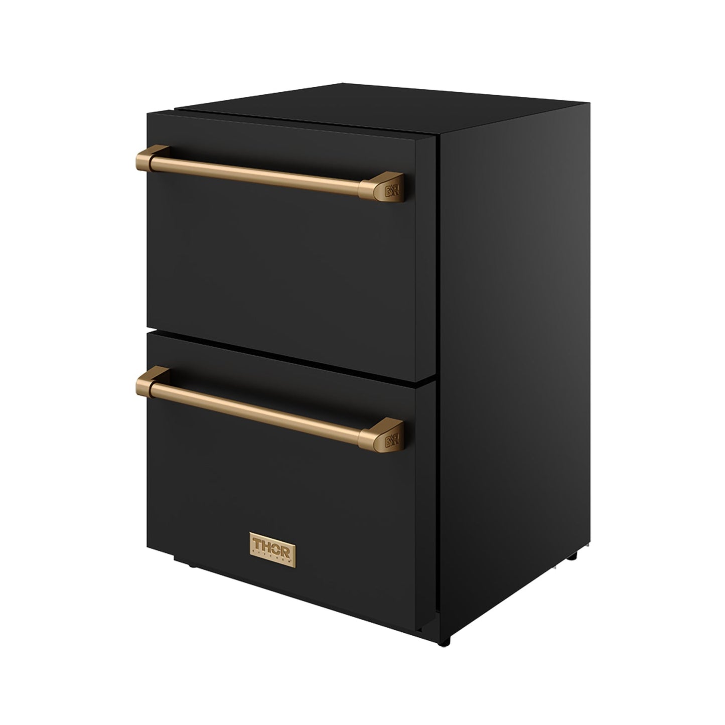 Thor Kitchen RF24UBBRZ 24 Inch Undercounter Built-In Or Freestanding Drawer Refrigerator - Black/Bronze Gordon Ramsay Series