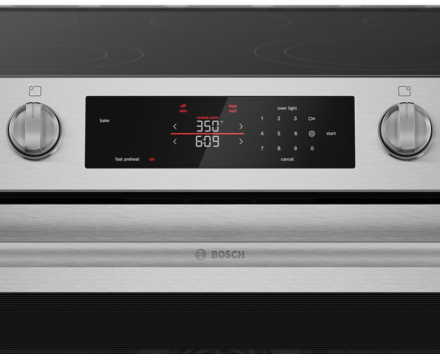 Bosch HEF3050MU 100 Series, Freestanding Electric Cooker, 30'', Stainless Steel