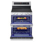 Lg LDEL7324YE 7.3 Cu. Ft. Smart Electric Double Oven Freestanding Range With Probake Convection®, Air Fry & Air Sous Vide