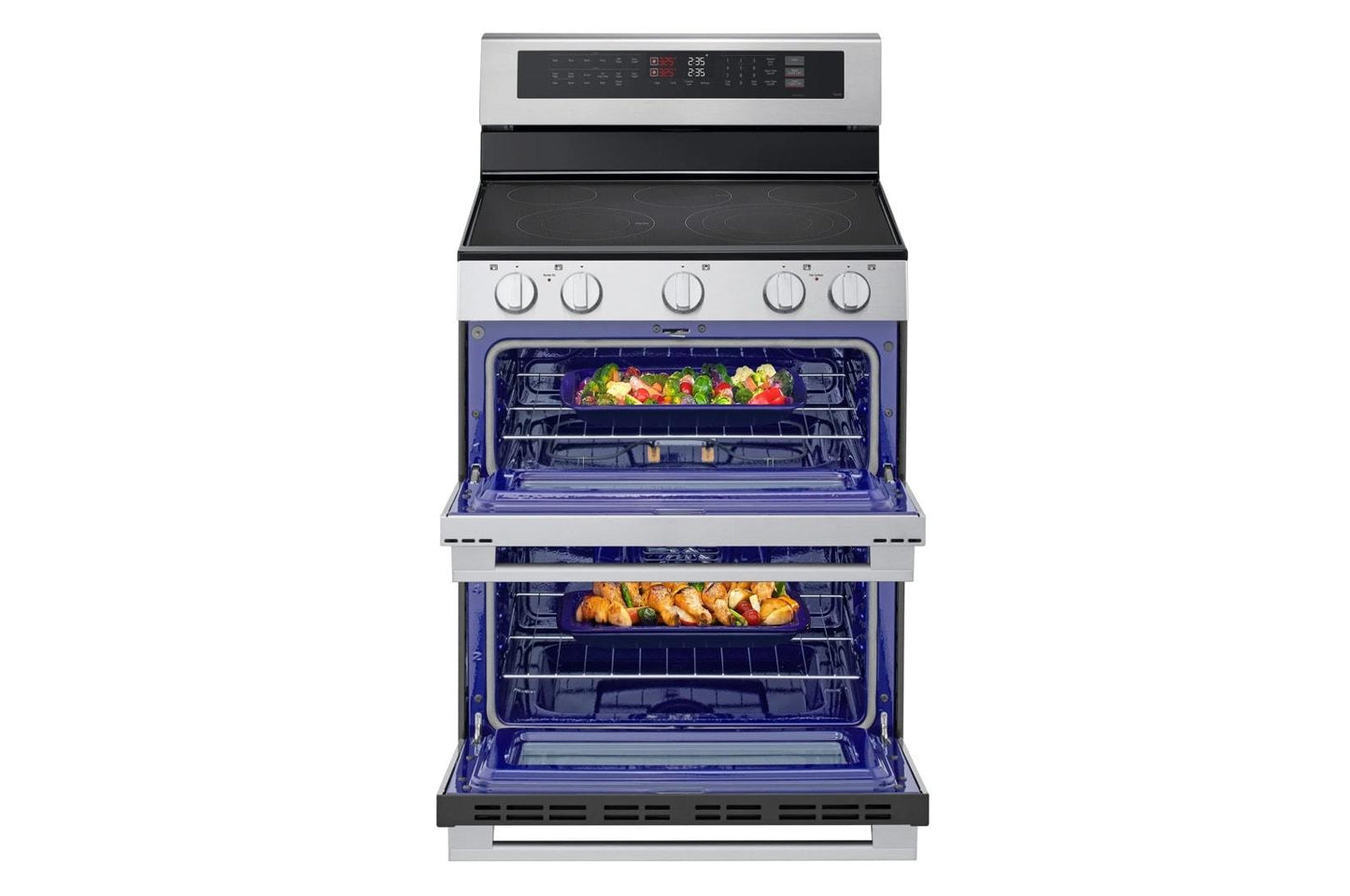 Lg LDEL7324YE 7.3 Cu. Ft. Smart Electric Double Oven Freestanding Range With Probake Convection®, Air Fry & Air Sous Vide