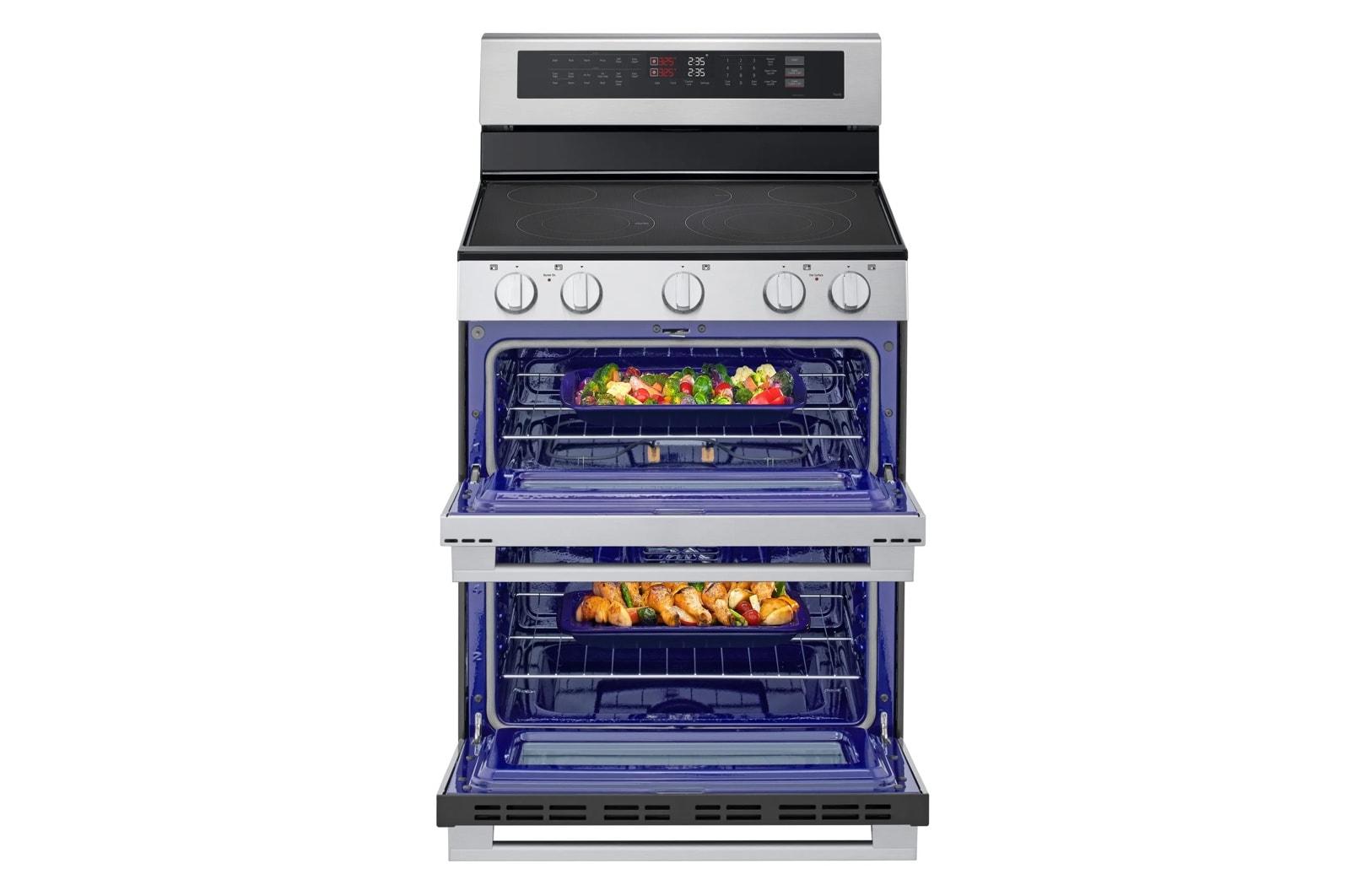 Lg LDEL7324YE 7.3 Cu. Ft. Smart Electric Double Oven Freestanding Range With Probake Convection®, Air Fry & Air Sous Vide