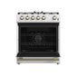 Forno FFSGS111630WHT Forno Leonardo Espresso 30-Inch White Gas Range, 5 Burners, 39,500 Btu, 5 Cu.Ft Convection Oven