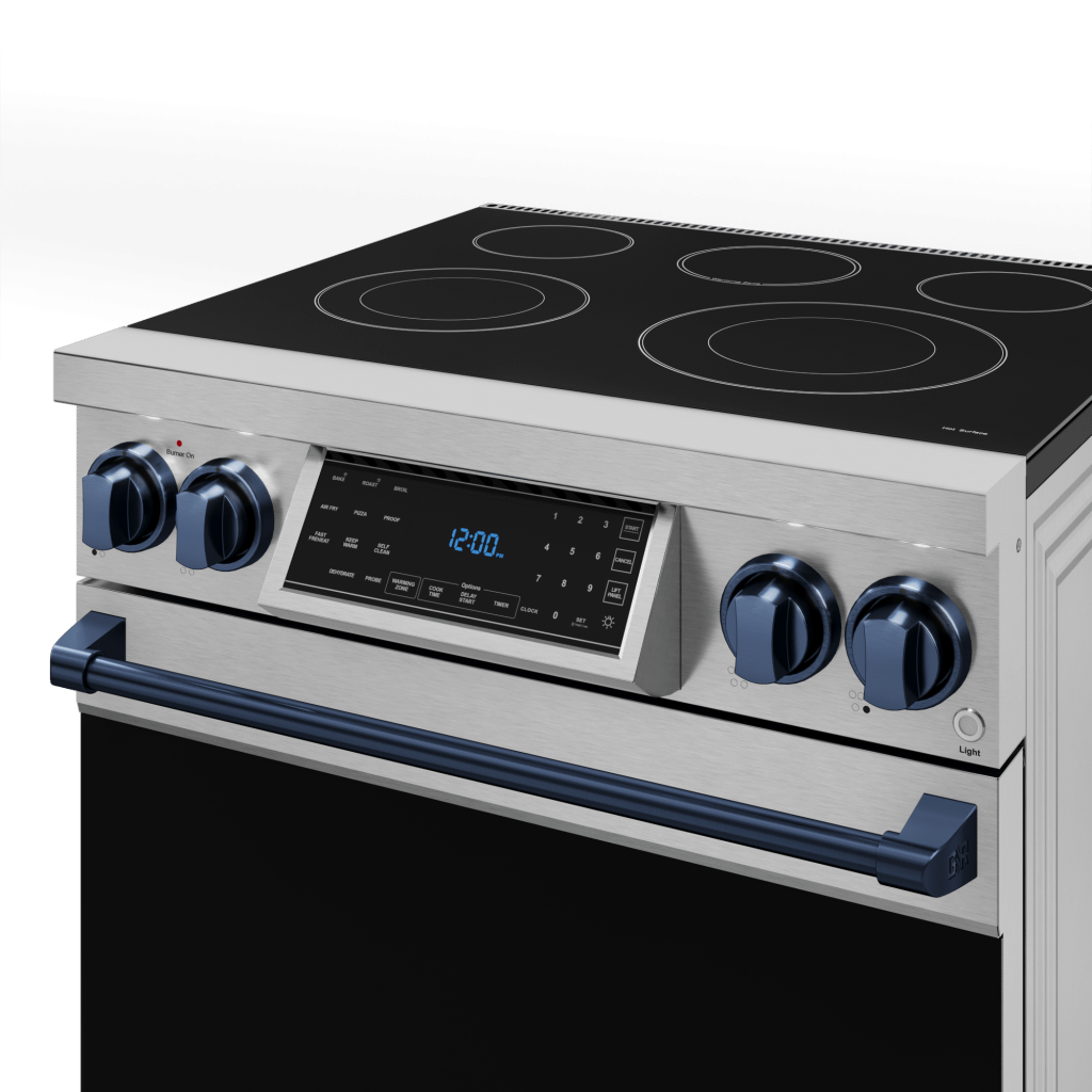 Thor Kitchen RSE30BLU 30 Inch Professional Electric Range With Tilt Panel Touch Control In Stainless Steel/Navy Blue Gordon Ramsay Series - Rse30-Blu