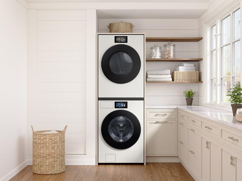 Samsung WF90F53ADY 5.3 Cu. Ft. Bespoke Ai Ultra Capacity Front Load Washer With Ai Home And Ai Optiwash+ In Ivory