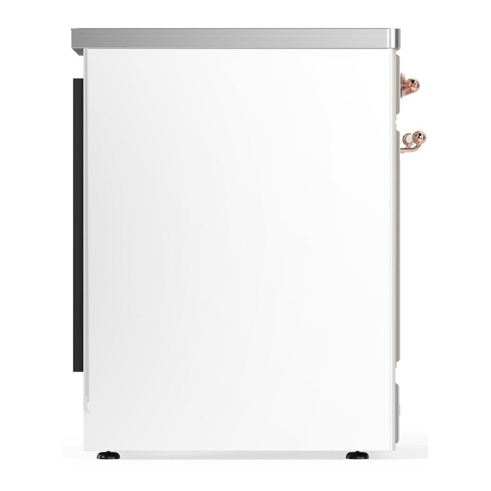 Ilve UMIB30NR3WHP Ilve Umib30Nr3Whp Majestic Iii 30 Inch Induction Range With 4 Elements, 4 Cu. Ft. Oven Capacity (Triple Glass Door, White, Copper)