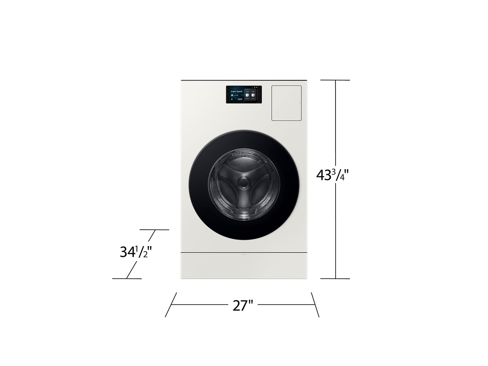 Samsung WD90F53AVY Bespoke Ai All-In-One Vented Combo Ai Home 7" Lcd Display Ai Optiwash™ And Dry 5.3 Cu.Ft.