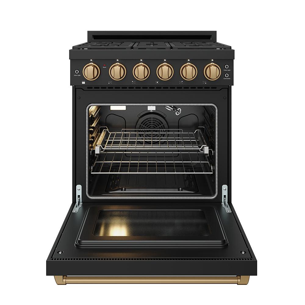 Thor Kitchen RSG30PBBRZ 30 Inch Professional Gas With Precision Knob Control In Black/Bronze