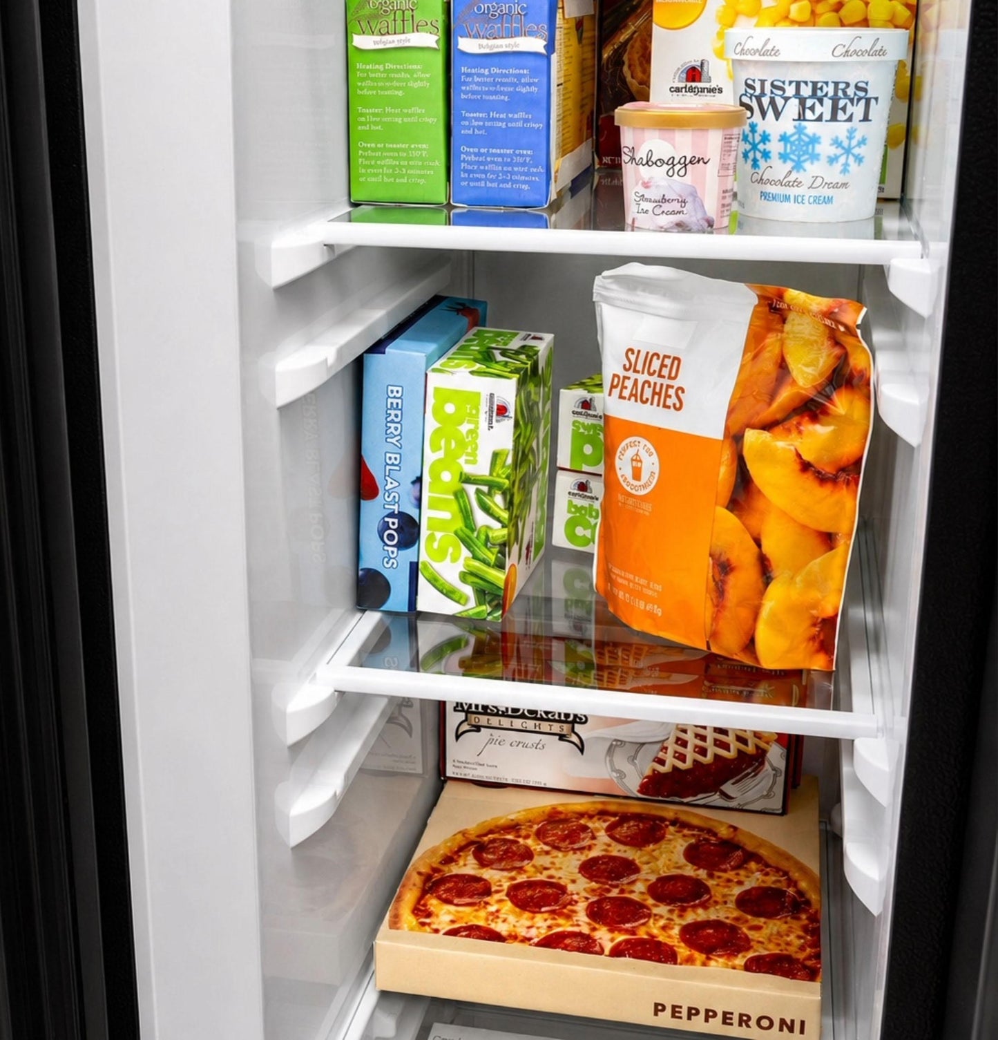 Ge Appliances GZE24NGYBB Ge® Energy Star® 23.6 Cu. Ft. Counter-Depth Side-By-Side Refrigerator With Extra Tall Dispenser And In-Door Icemaker