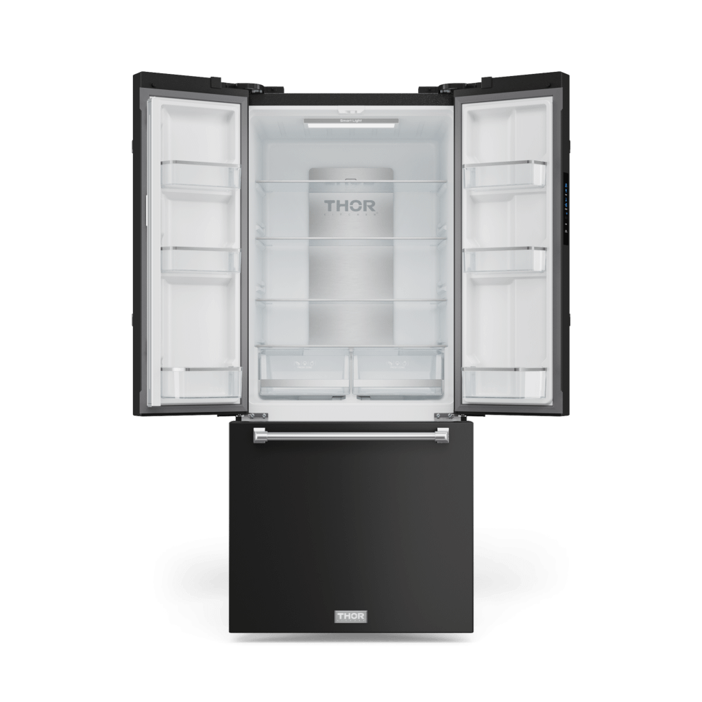 Thor Kitchen RF3017FFD00SS 30 Inch 17.7 Cu Ft French Door Counter Depth Refrigerator With Ice Maker In Black/Stainless Steel Gordon Ramsay Series - Rf3017Ffd00-Ss